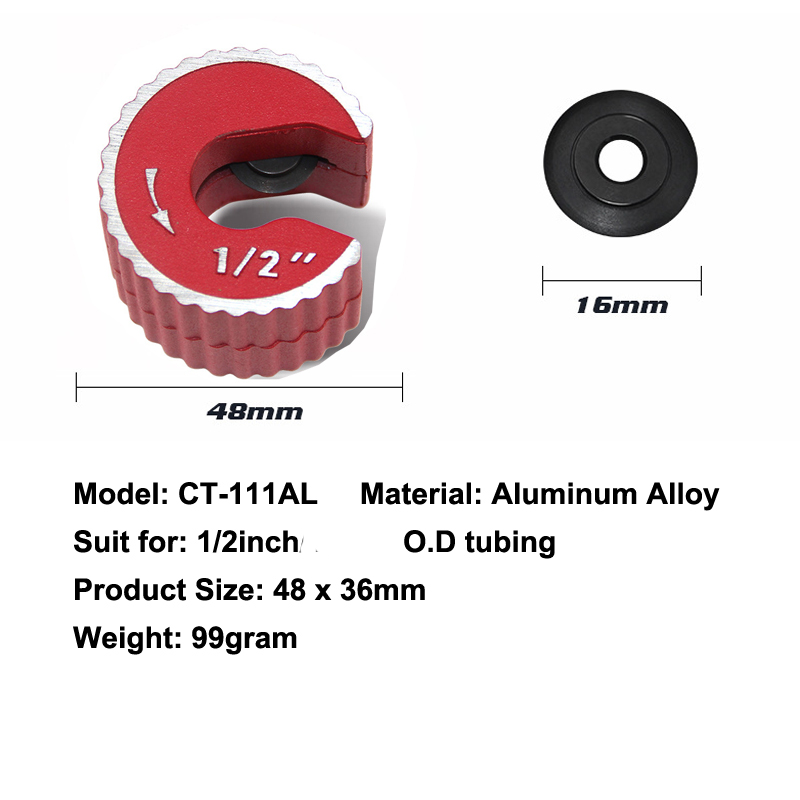 Tubing Cutter for Tight Spaces,1/2-inch, Red - Image 2