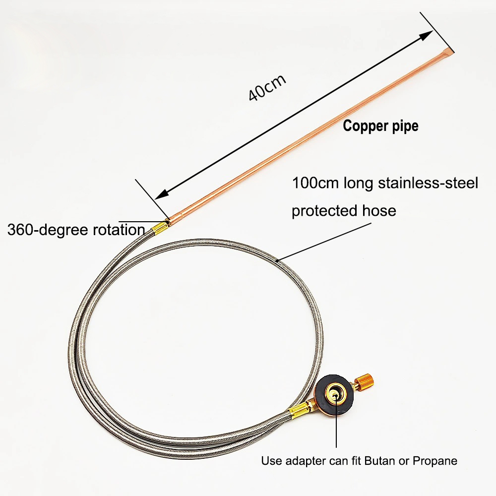 Portable Fire Starter Torch for Firepits, Charcoal Grills, and Wood Oven (40cm) - Image 2