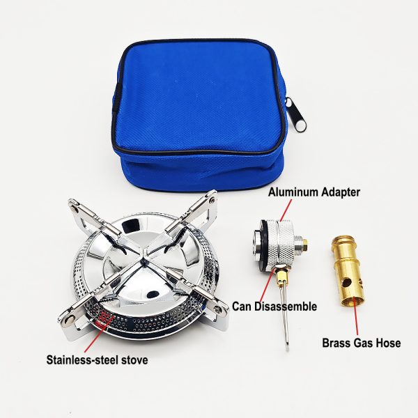 Lightweight Backpack Camping Stove with Butane Adapter for Hiking & Travel - Image 3