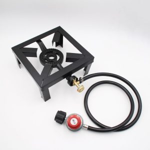 US Standard Mini Adjustable Single High-Pressure Propane Burner Stove for Outdoor Camping