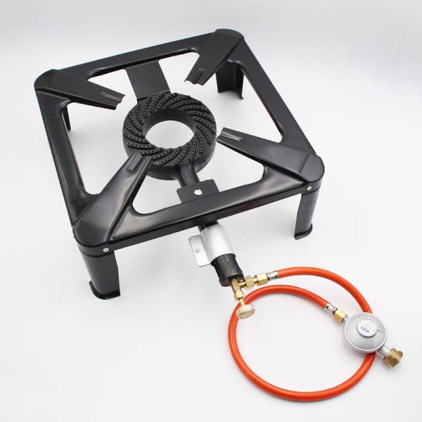 Euro Standard Adjustable Single High-Pressure Propane Burner Stove for Outdoor Camping - Image 3