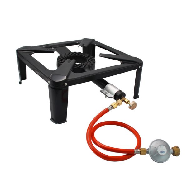 Euro Standard Adjustable Single High-Pressure Propane Burner Stove for Outdoor Camping
