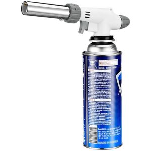 Butane Torch Kitchen Blow Lighter Adjustable Flame with Reverse Use(Butane Fuel Not Included)