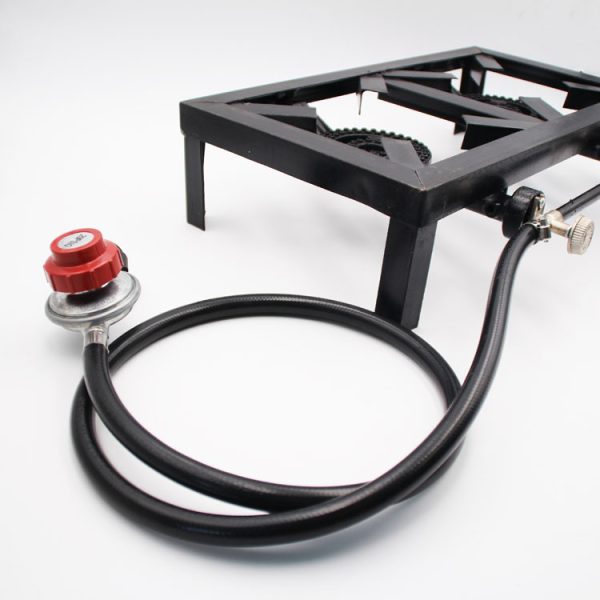 US Standard Adjustable Two Head High-Pressure Propane Burner Stove for Outdoor Camping - Image 7