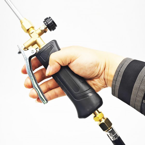 New Design Propane Torch Burner Weed Torch Trigger Start with Flame Control for Garden Wood Ice Snow Road 10ft hose - Image 6