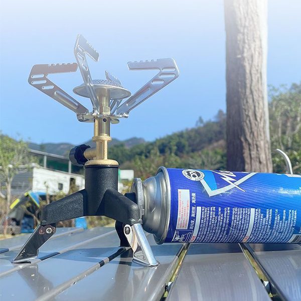 Stand Type Butane Adapter, Input: Butane, Output: EN417 Lindal Canister Valve - Image 2