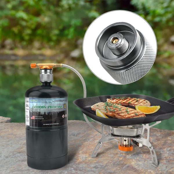 Gas Stove Adapter Input: Propane Canister, Output: EN417 Lindal Valve - Image 9