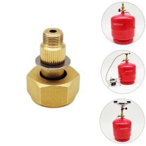 Europe Gas Stove Adapter Input: Propane Cylinder, Output: EN417 Lindal Valve