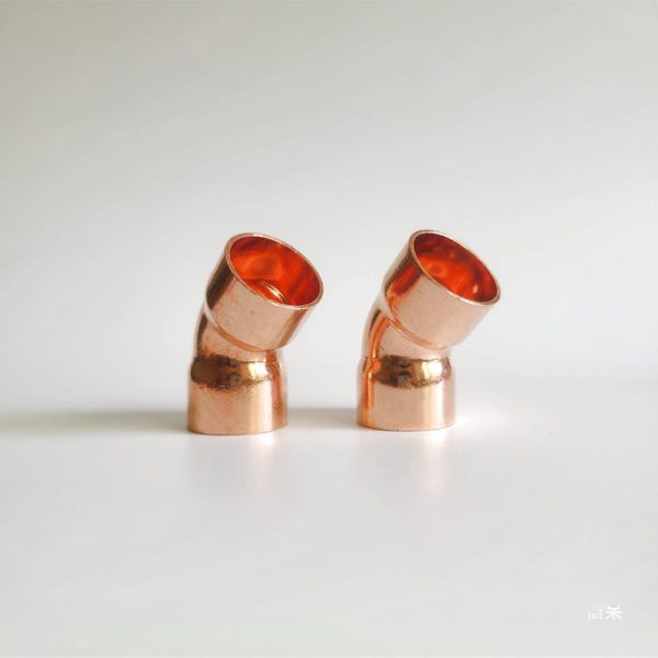 1/4" to 4-1/4" C X C Copper 45 Degree Elbow - Image 2