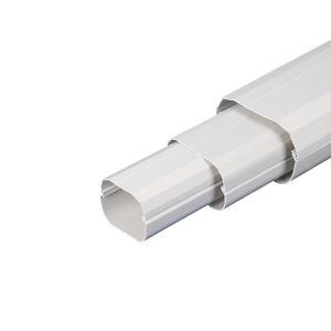 Decorative PVC Slim Line Set Cover for Central AC & Heat Pumps,2 meters Long