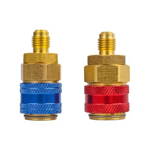 Straight R134A Adapter Quick Coupler Set -High/Low Side 134a Adapter Fittings