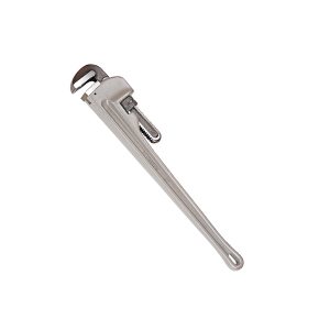 10-inch Heavy Duty Aluminum Straight Pipe Wrench, Adjustable Plumbing Wrench