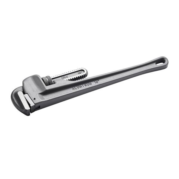 10-inch Heavy Duty Aluminum Straight Pipe Wrench, Adjustable Plumbing Wrench - Image 4
