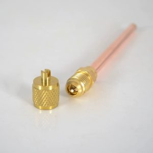 Access/Service Valve 1/4'' SAE x 1/4'' OD for AC Refrigeration Filling