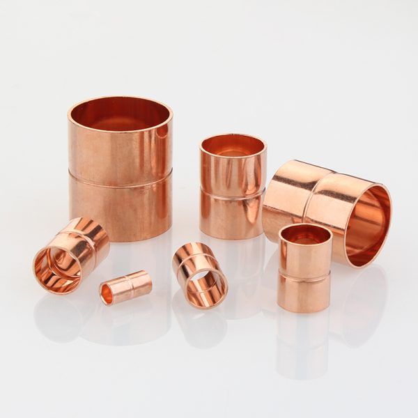 1/4" to 4-1/4" C X C Copper Coupling, With Stop - Image 2