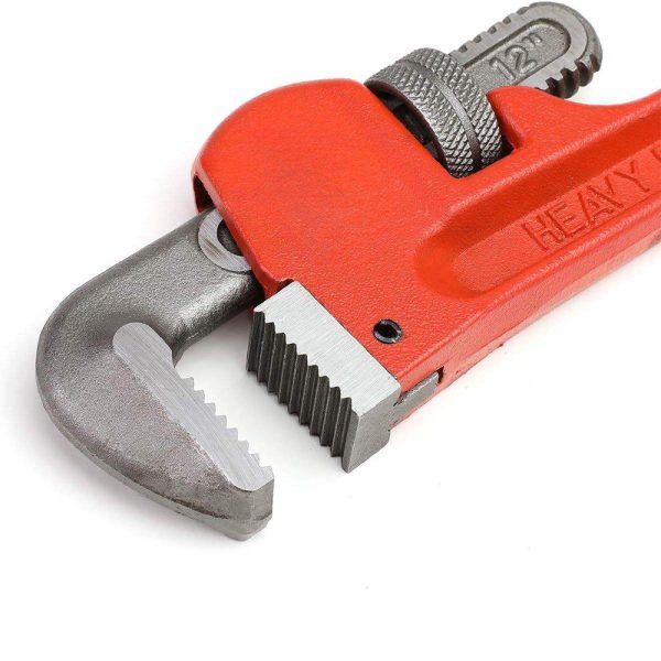 24-inch Heavy Duty Straight Pipe Wrench, Adjustable Plumbing Wrench - Image 7