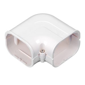 Decorative PVC 90degree Flat Elbow, Line Set Cover Kit  for Central AC & Heat Pumps