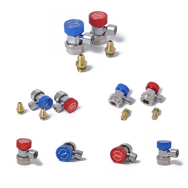 Adjustable R134A Adapter Quick Coupler Set -High/Low Side 134a Adapter Fittings - Image 5