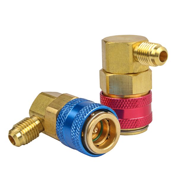 L Type R134A Adapter Quick Coupler Set -High/Low Side 134a Adapter Fittings - Image 2