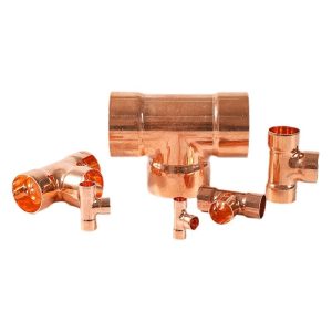 Copper Reducing Tee,Copper Plumbing Fittings with Sweat Solder Connection