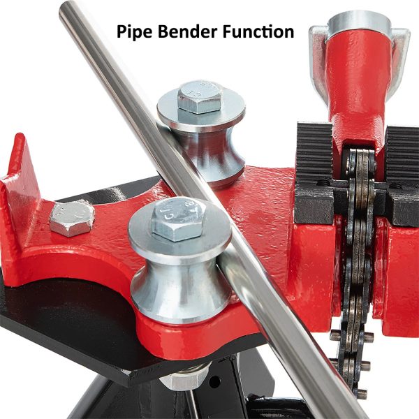 Screw Bench Chain Pipe Vise 1/4 to 6-Inch Pipe Capacity - Image 3