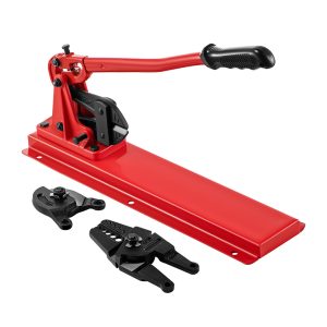 24" Bench Swaging Tool, 3 in 1 Bolt Cutter with Wire Rope Crimper Head and Cable Cutter Head
