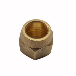 3/4" Short Flare Nut, Brass SAE 45 Degree Tube Fitting, Pack of 2