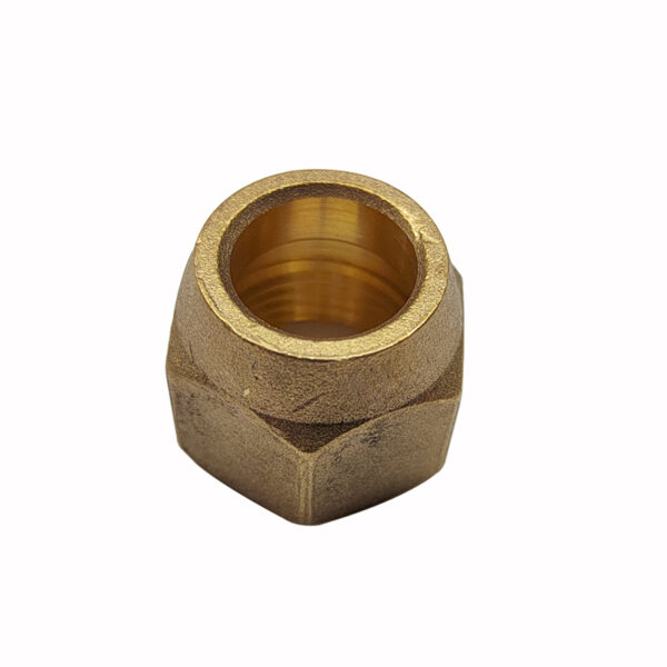 3/4" Short Flare Nut, Brass SAE 45 Degree Tube Fitting, Pack of 2