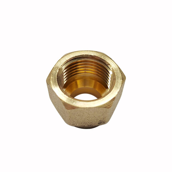 1/4" Short Flare Nut, Brass SAE 45 Degree Tube Fitting, Pack of 2 - Image 4