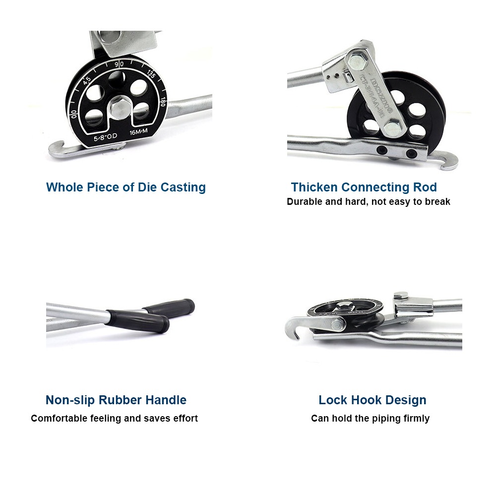 180d Lever Copper Pipe Bender for 5/8" 3/4" 7/8“ Piping - Image 2