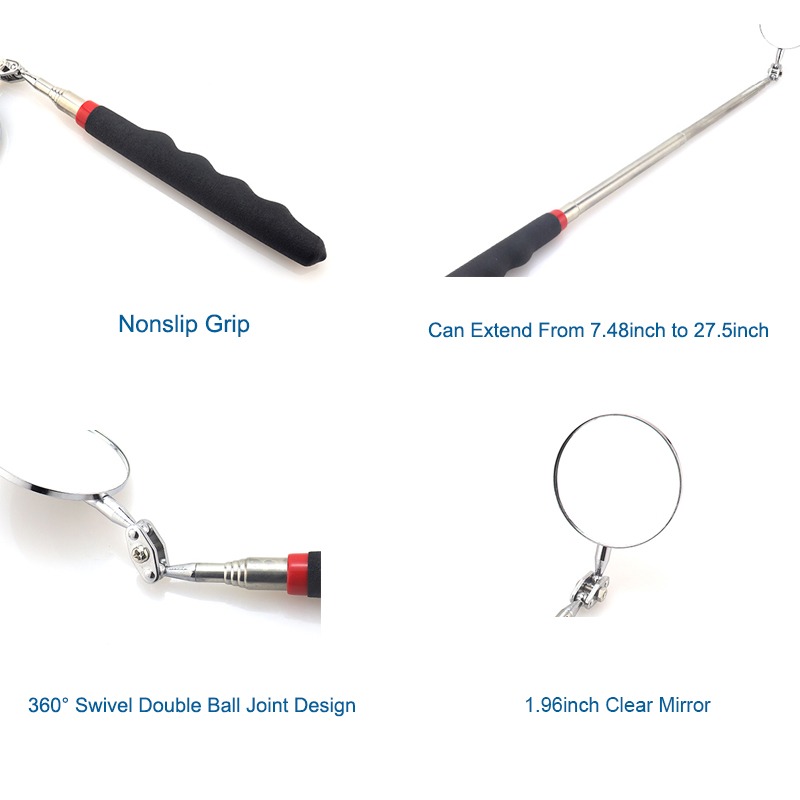 Mechanics Telescopic Inspection Mirrors (50mm,Black) - Image 3
