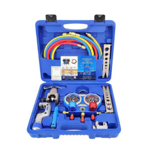 r410a manifold gauge set with flaring tool