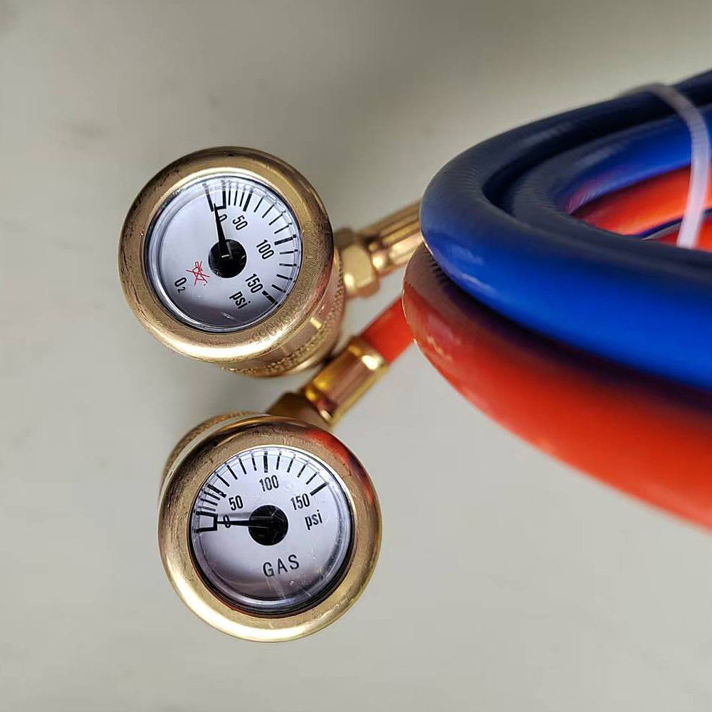 Oxygen MAPP Gas Torch Set with Pressure Gauge for Soldering, Brazing(Cylinders not Included) - Image 4